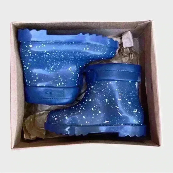 NIB MINI MELISSA Rain/Snow Boots II Blue - Size 10 - Picture 3 of 11
